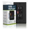 MBDT15Q – USB Outlet with Quick Charger (Black)