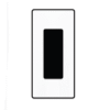 1 Gang Wallplate (White Color)