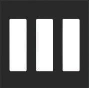 3 Gang Wallplate (Black Color)