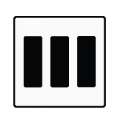 3 Gang Wallplate (White Color)