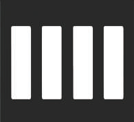 4 Gang Wallplate (Black Color)